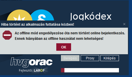 Offline mód hiba 2