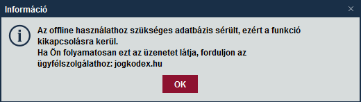 Offline mód hiba 3
